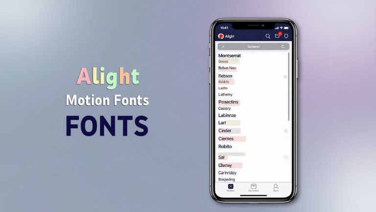 Alight Motion Fonts List