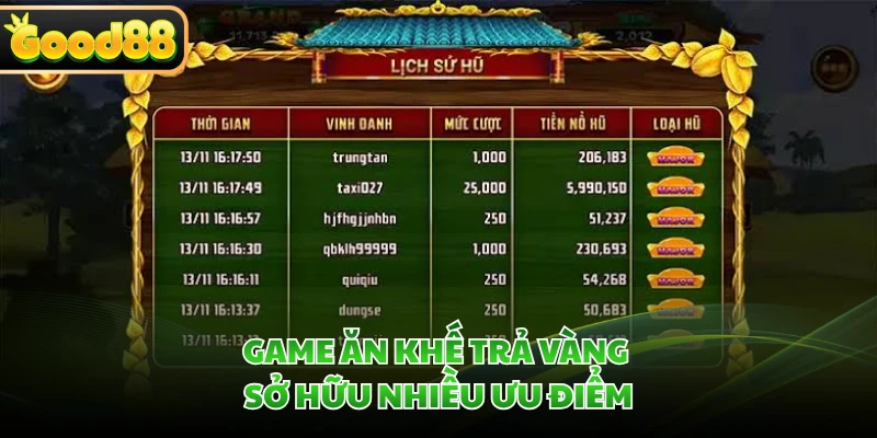 Ăn Khế Trả Vàng GOOD88 - Game Slot Cổ Tích Cuốn Hút 2 Game ăn khế trả vàng sở hữu nhiều ưu điểm