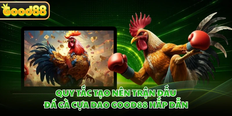 Đá Gà Cựa Dao GOOD88 - Khám Phá Trường Đấu Và Luật Chơi 2 Quy tắc tạo nên trận đấu đá gà cựa dao GOOD88 hấp dẫn